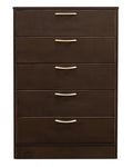 Arlo Bedroom Chest of Drawers, 5-Drawer, 23.6W x 36.2H, Made in Canada - Espresso Brown