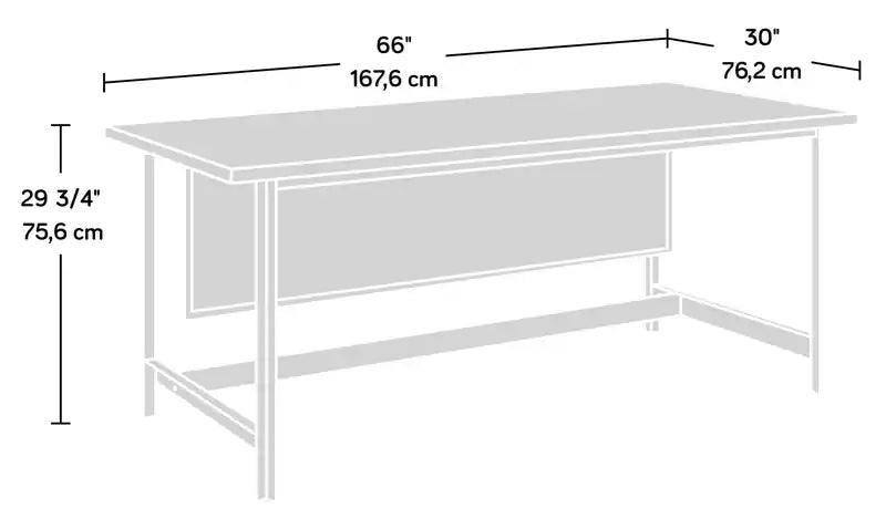 Bureau de travail professionnel de 65,98 po