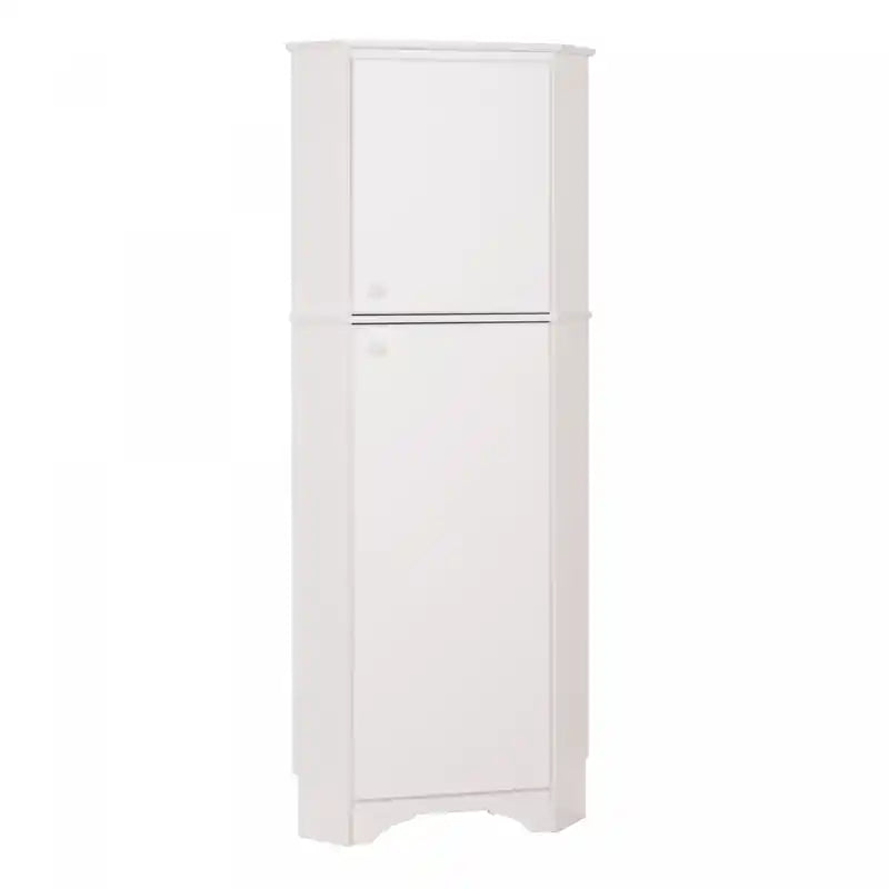 Armoire de rangement d'angle haute à 2 portes
