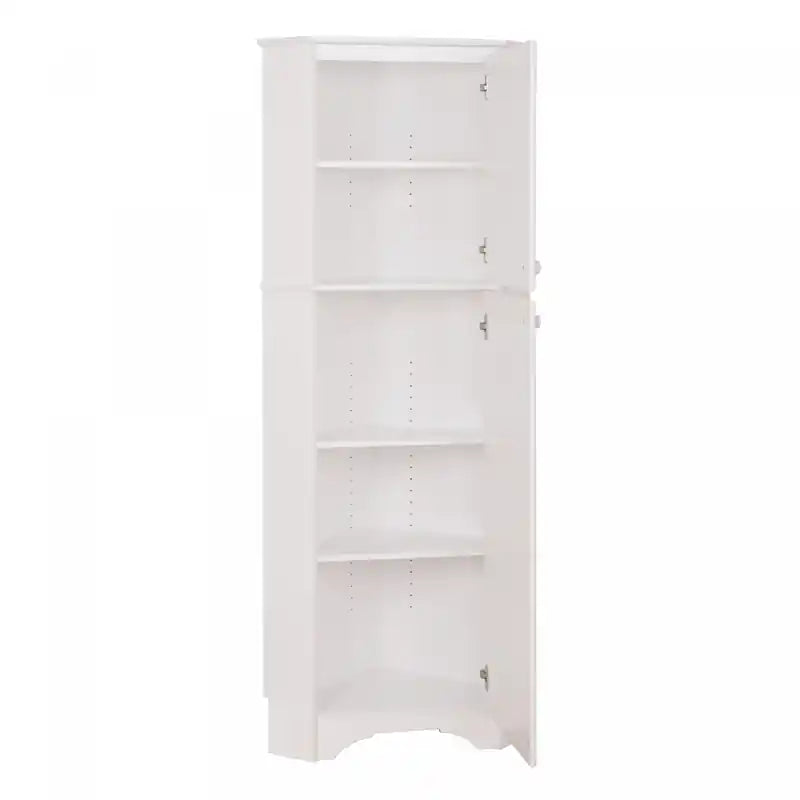 Armoire de rangement d'angle haute à 2 portes