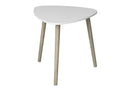 End Table With Pine Legs  White Top