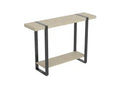 47 Console Table With 1 Shelf - Dark Taupe With Black Metal