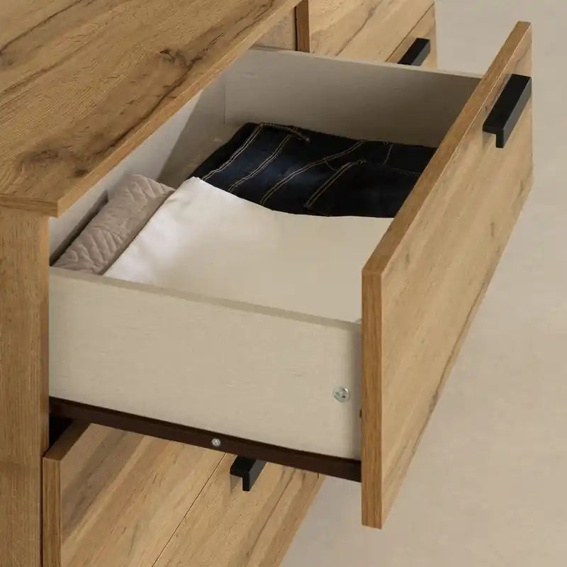 Commode 6 tiroirs - Chêne
