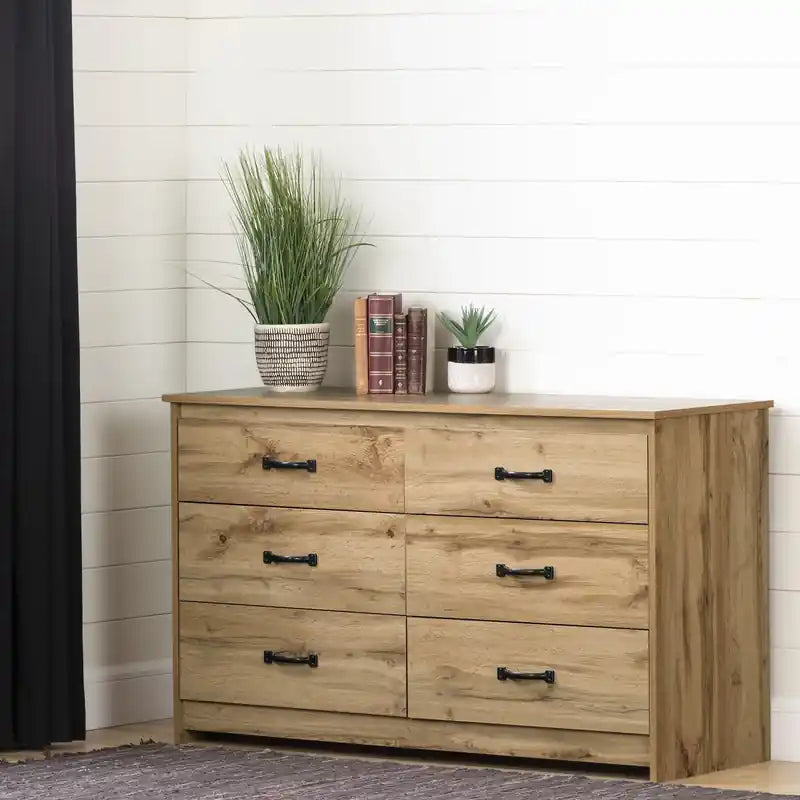 Commode 6 tiroirs - Chêne