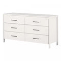 Gravity 6-drawer Dresser - Pure White