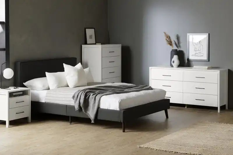 Commode à 6 tiroirs - Blanc pur