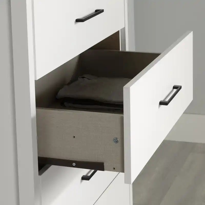 Commode à 6 tiroirs - Blanc pur