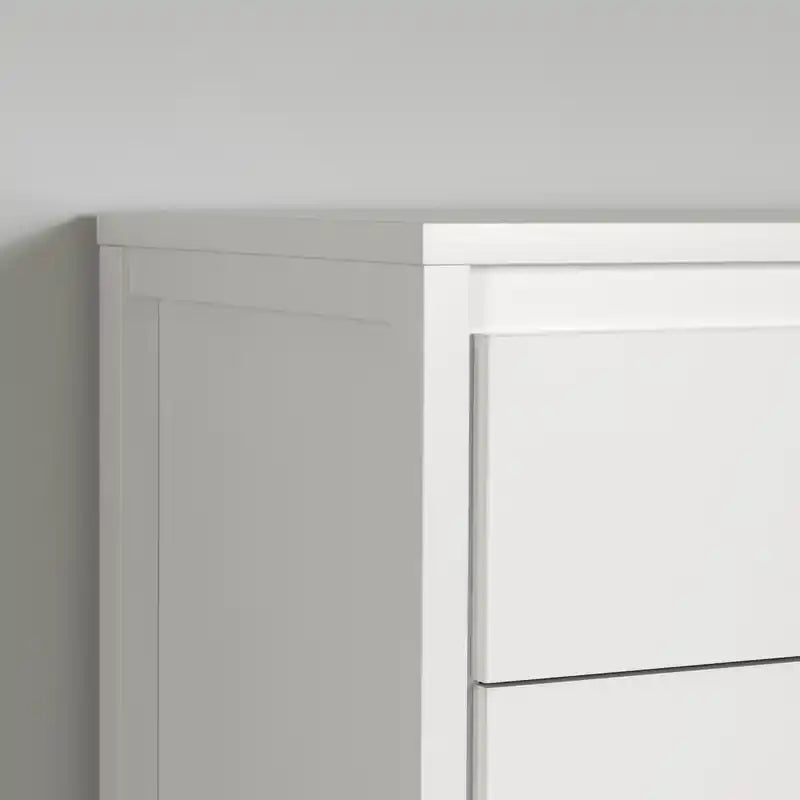 Commode à 6 tiroirs - Blanc pur
