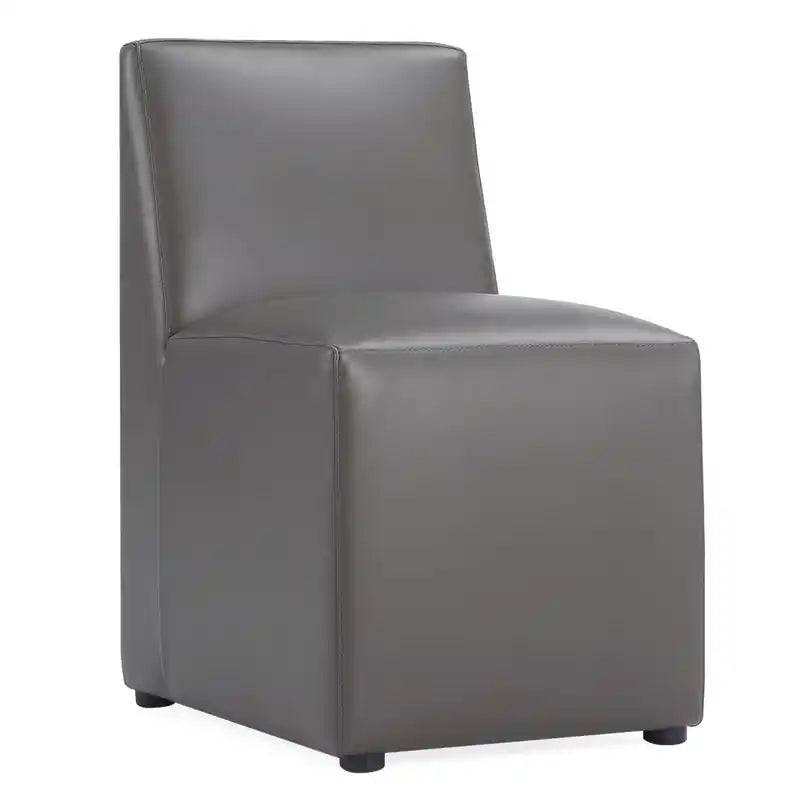 Manhattan Comfort Anna Modern Square Faux Leather Dining Chair