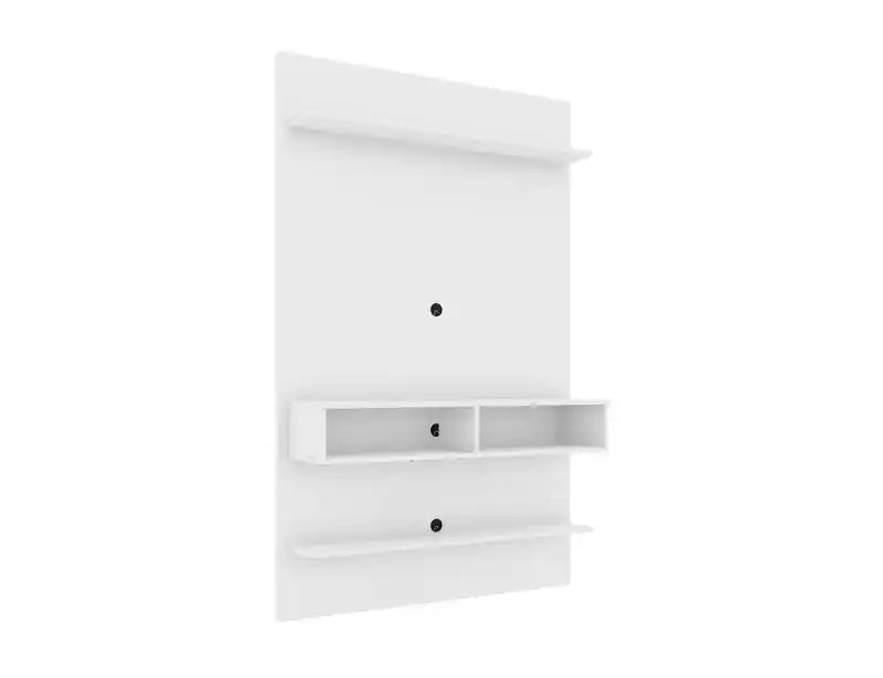 Manhattan Comfort Libra Long Floating 45.35 Wall Entertainment Center with Overhead Shelf