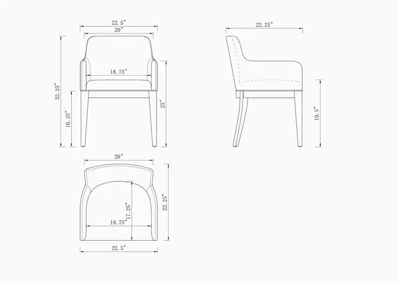 Chaise de salle à manger moderne en similicuir