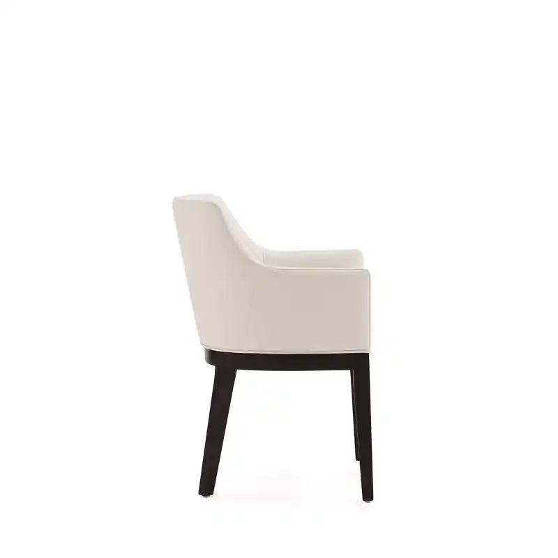 Chaise de salle à manger moderne en similicuir