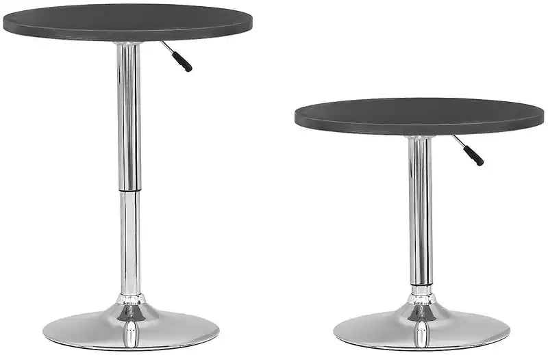 Table élévatrice à hauteur de bar réglable, métal, ronde 23,5 po de diamètre