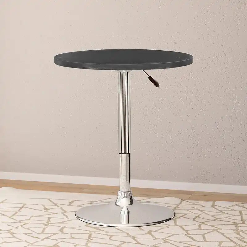 Table élévatrice à hauteur de bar réglable, métal, ronde 23,5 po de diamètre