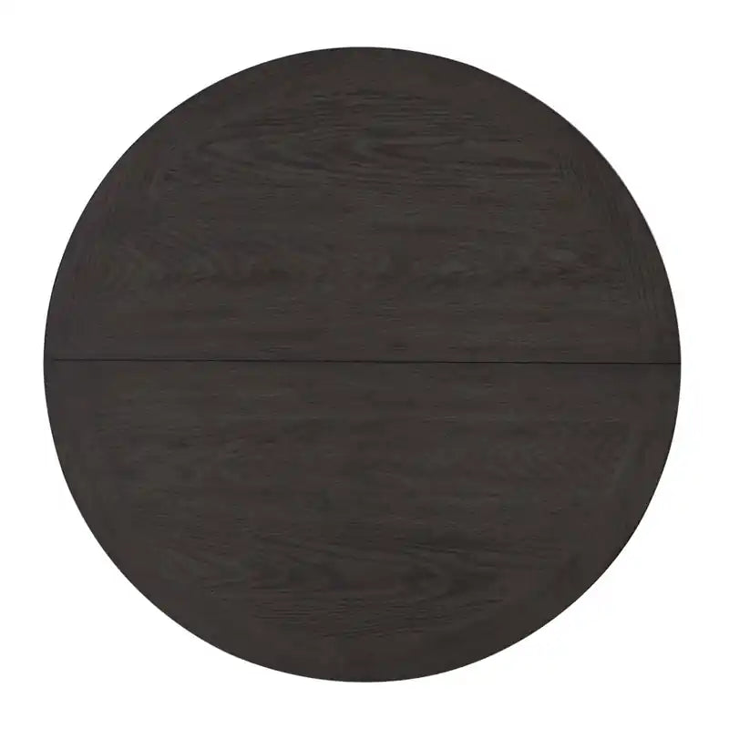 Table à manger ronde avec extension 42-60W – Gris Tourterelle