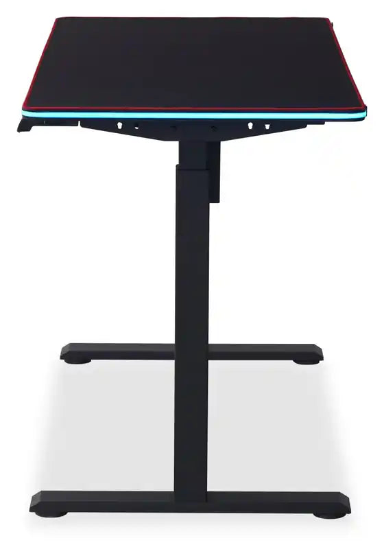 Bureau de gamer de 47" avec réglage électrique de la hauteur et éclairage RVB