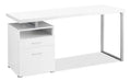 Heather 60 Adjustable Office Desk with 2-Drawers & Cubbyhole