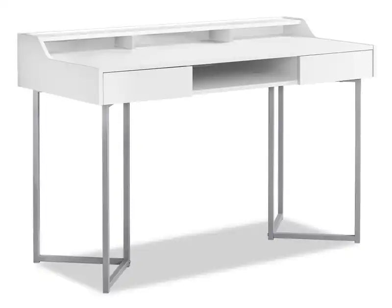 Jena 48 Office Desk with 2-Drawers & Cubbyholes