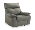Matteo 42 Genuine Leather Power Reclining Chair - Aviarah Grey