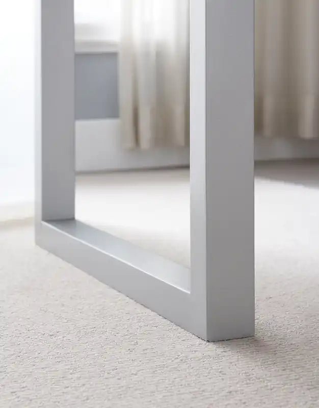 Bureau d'angle réversible 55" avec 4 tiroirs et compartiments de rangement