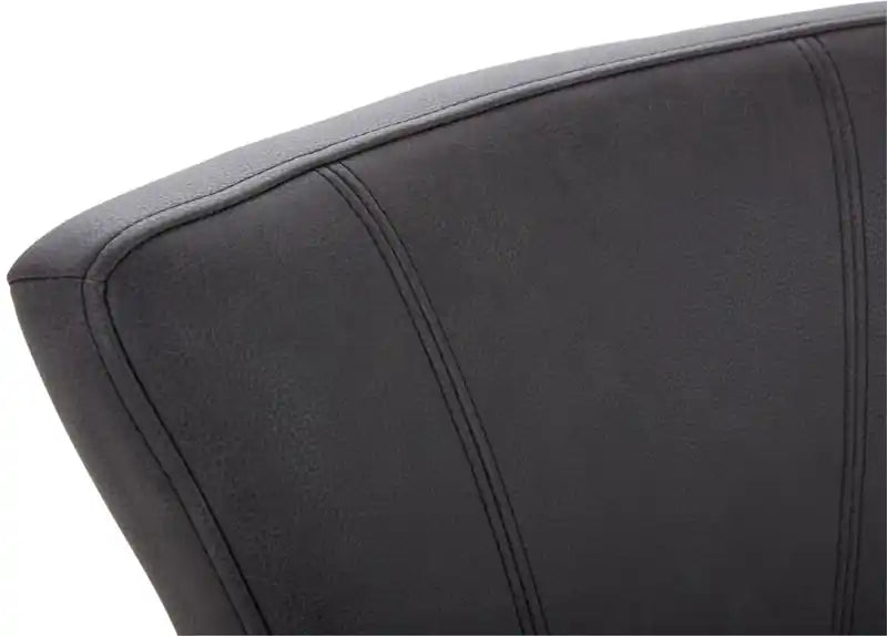 Tabouret de comptoir en cuir végétalien, 26 po (66 cm) de hauteur