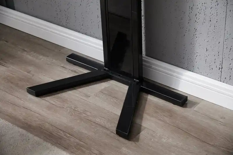 Meuble TV avec support et gestion des câbles pour téléviseurs jusqu'à 80 pouces - Noir